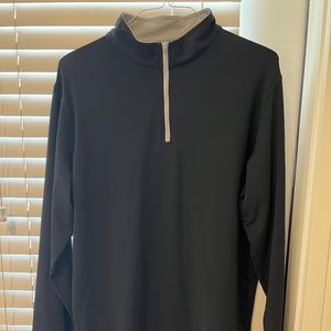 Peter Millar Crown Sport Quarter Zip Pullover - Black